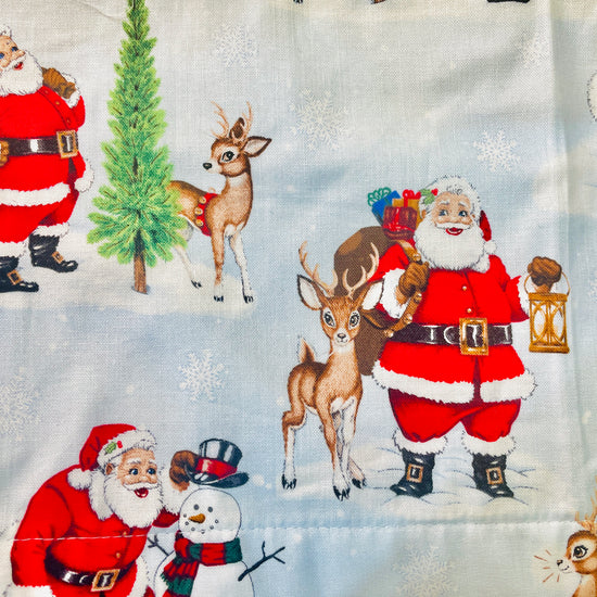 Amanda Bright Designs Merry Santa and Reindeer Christmas Holiday Baking Apron