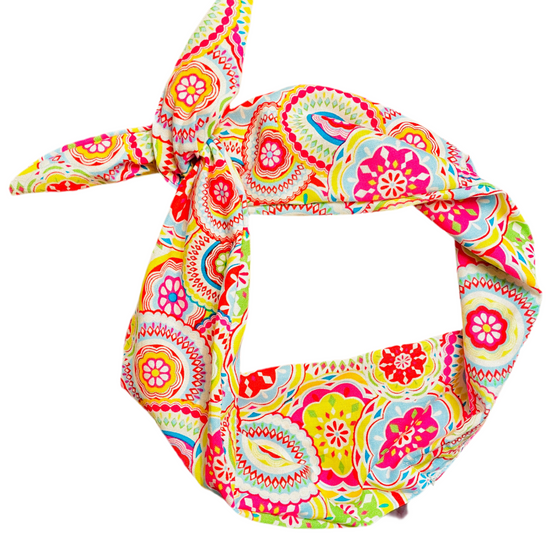 Amanda Bright Designs Pink Batik Summer Headband for women