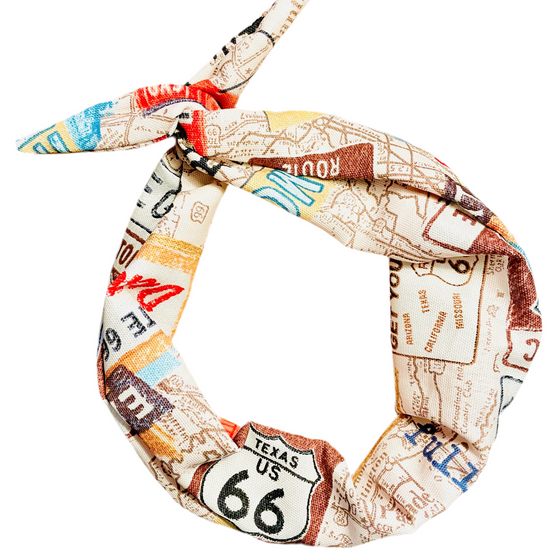 Amanda Bright Designs Route 66 Original Tie Headband