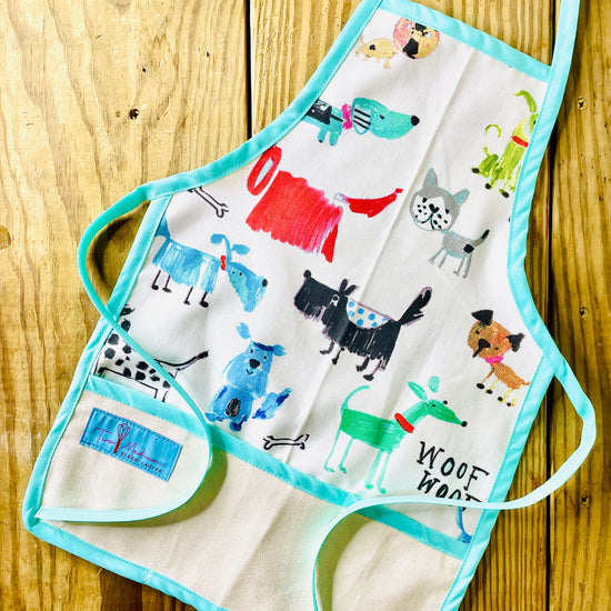 Two Medium Sized Ladies Big Dog Apron Set Dog Lovers children's apron training agility feeding walking pet adoption