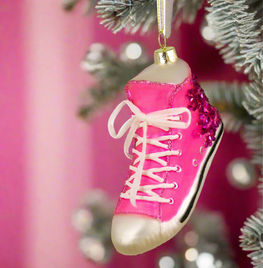 Pink High Top Sneaker Ornament