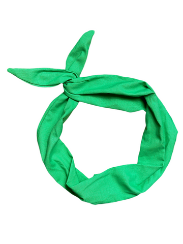 Tie Headband - Kelly Green