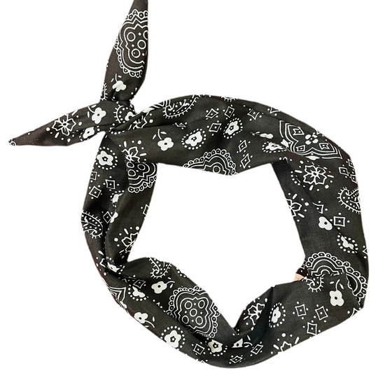 Black bandana headband