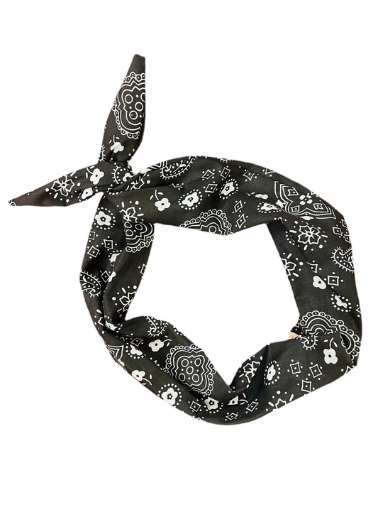 Black bandana headband