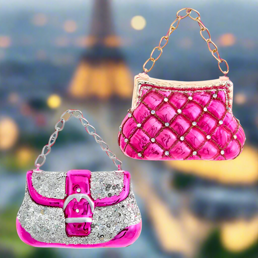 Barbie Designer Pink Glass Purse