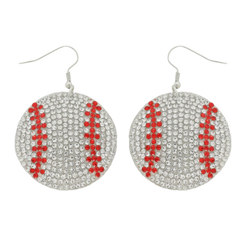 Baseball Earrings