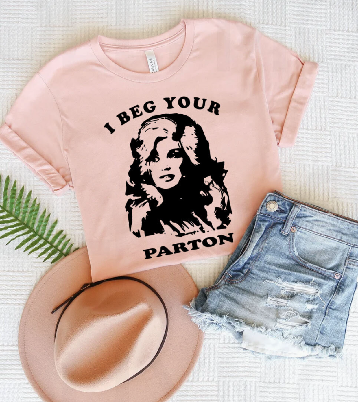 Amanda Bright Designs Beg Your Parton Dolly Parton tee tshirt design
