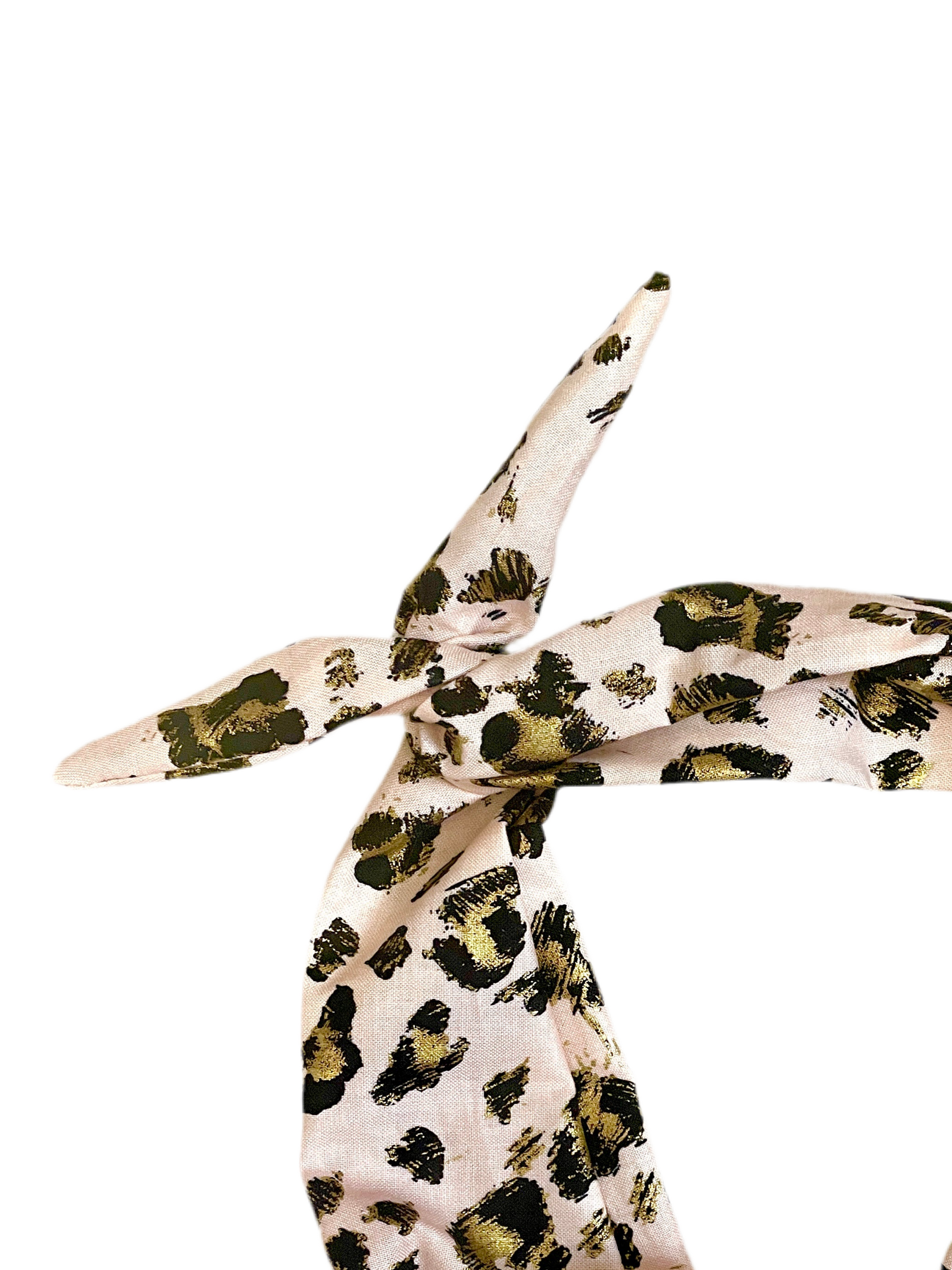 Amanda Bright Designs blush pink leopard headband
