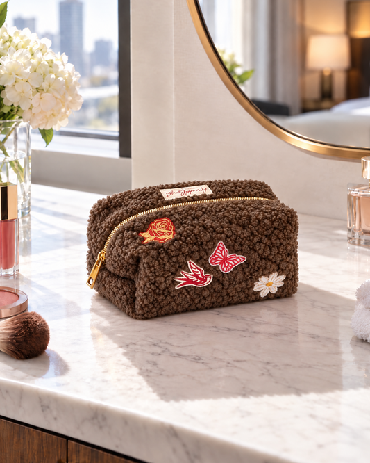 Sherpa Makeup Bag - Butterfly
