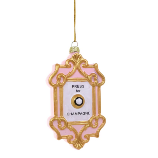 Champagne Button Ornament
