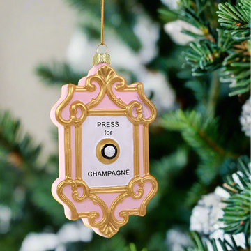 Champagne Button Ornament