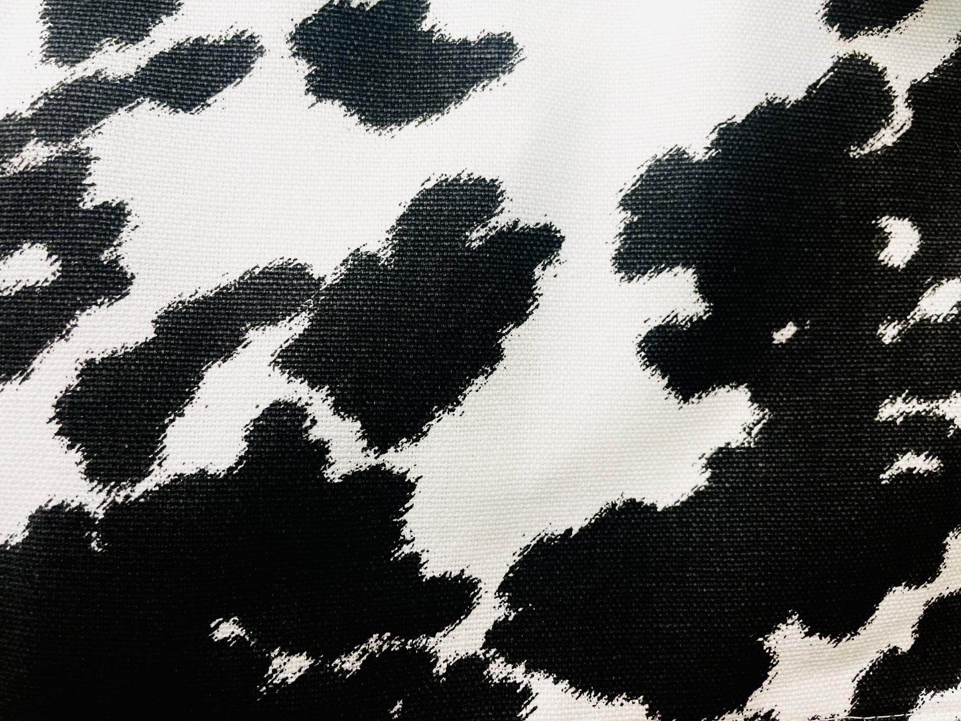 Amanda Bright Designs cheyenne horse lover western black and white cowhide print apron with webbed cotton strings and canvas pockets