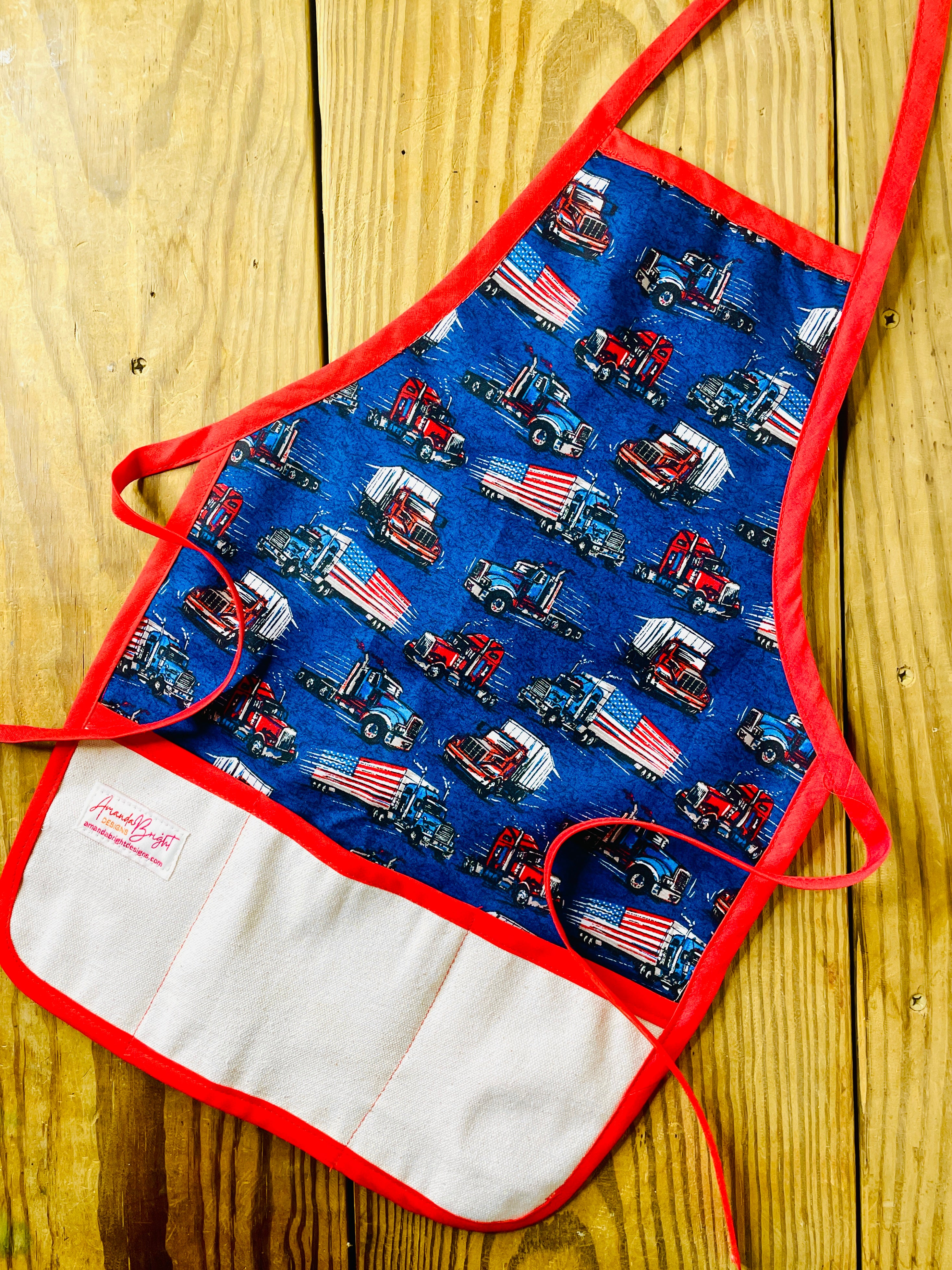 Apron May Rig Children's Big Rig Apron – Amanda Bright Designs