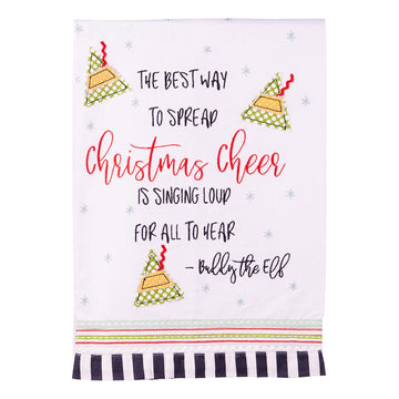 Elf Christmas Cheer Tea Towel
