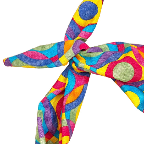 Amanda Bright Designs colorful circles summer headband