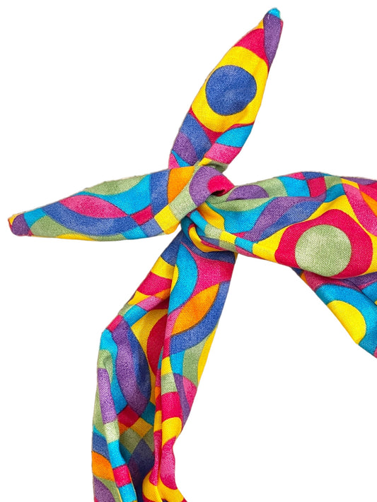 Amanda Bright Designs colorful circles summer headband