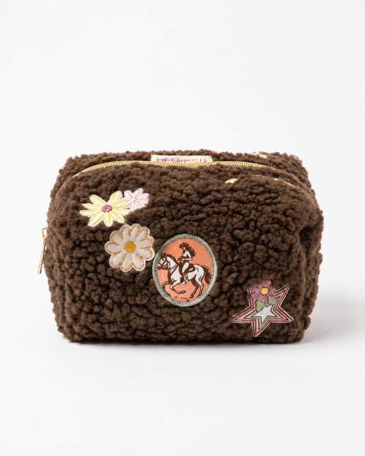 Sherpa Makeup Bag - Cowgirl