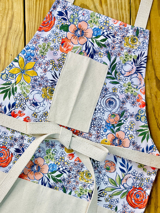 Floral apron Amanda bright designs