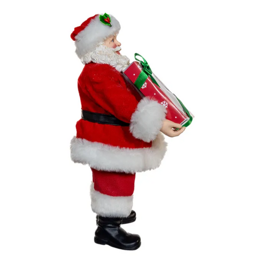 10.5" Fabriché™ Santa with Box of Donuts