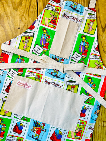 Amanda Bright Designs grinch cindy lou who character designs in colorful color block patterns