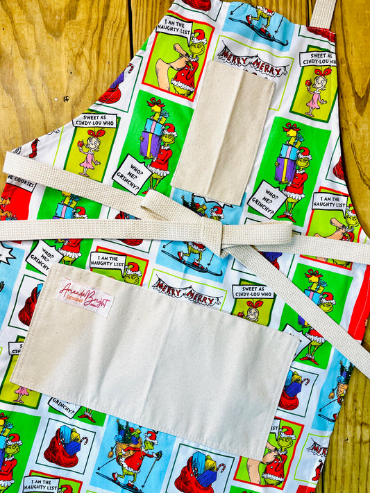 Amanda Bright Designs grinch cindy lou who character designs in colorful color block patterns