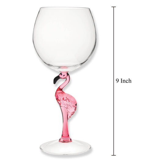 Pink Flamingo 20 oz. Acrylic Stem Wine Glass