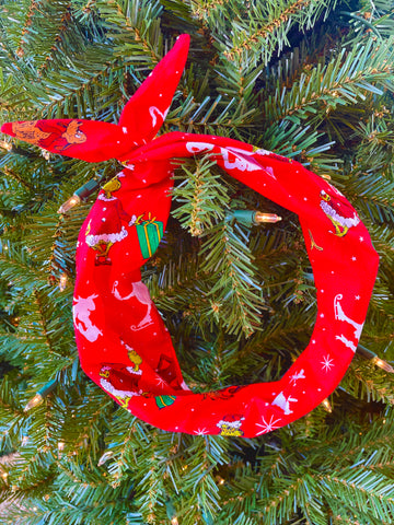 Tie Headband - Grinch Season