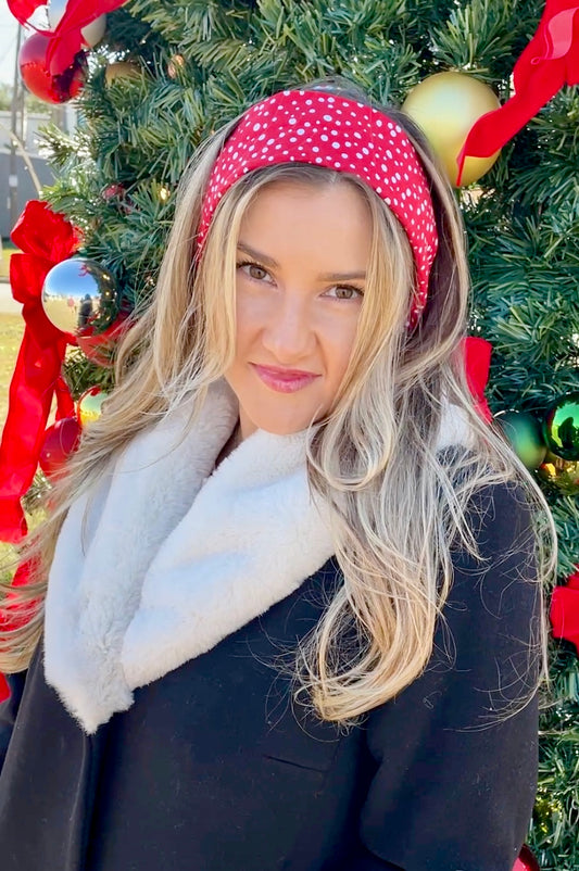 Tie Headband - Snowfall