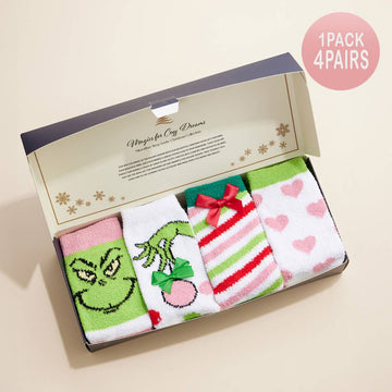 Grinch Festive Socks Gift Set
