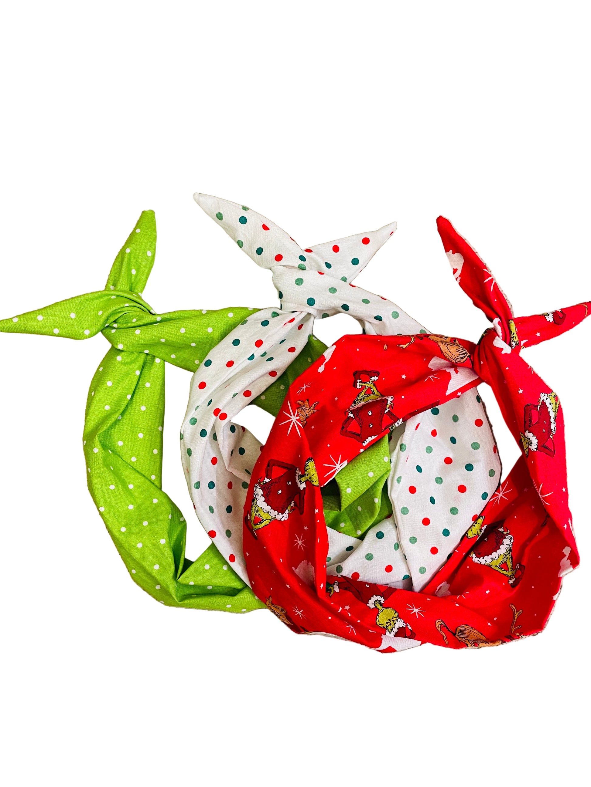 Amanda Bright Designs Grinch headband bundle