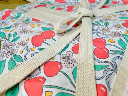 Bows & Cherries Apron