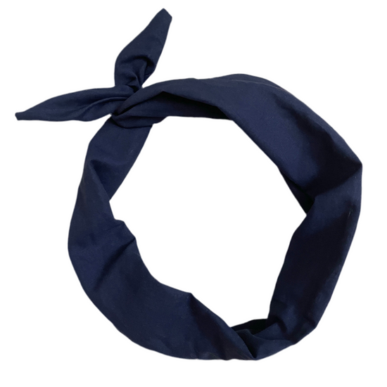 Amanda Bright Designs Navy Blue Original Tie Headband
