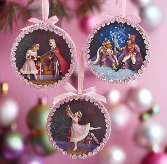 Nutcracker Suite Shadow Box Ornament, Assorted