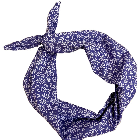 Original Tie Headband Amanda Bright Designs Purple Leaf Headband for women