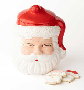 Red Santa Cookie Jar