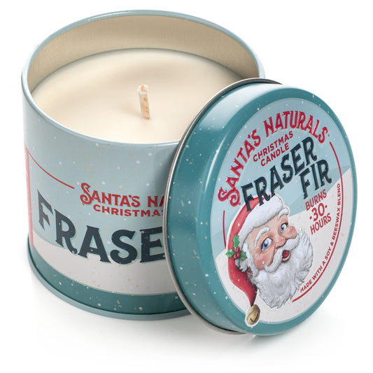 Santa's Naturals Christmas Candle in Fraser Fir 9oz