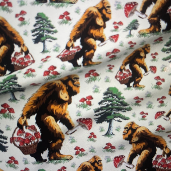 Sasquatch Bigfoot East Texas forest legend Amanda Bright Designs couture apron collection