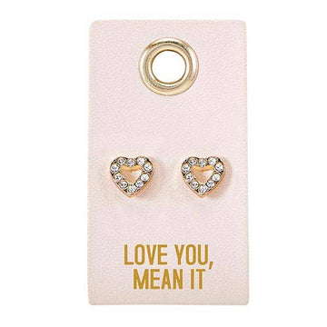 Palm Beach Stud Love Earrings - Love You, Mean It