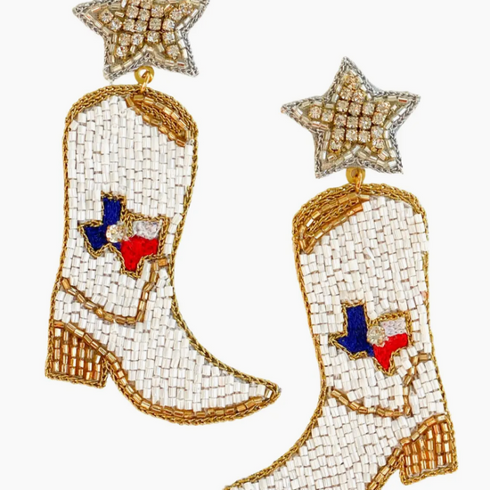 Texas Cowboy Boot Earrings