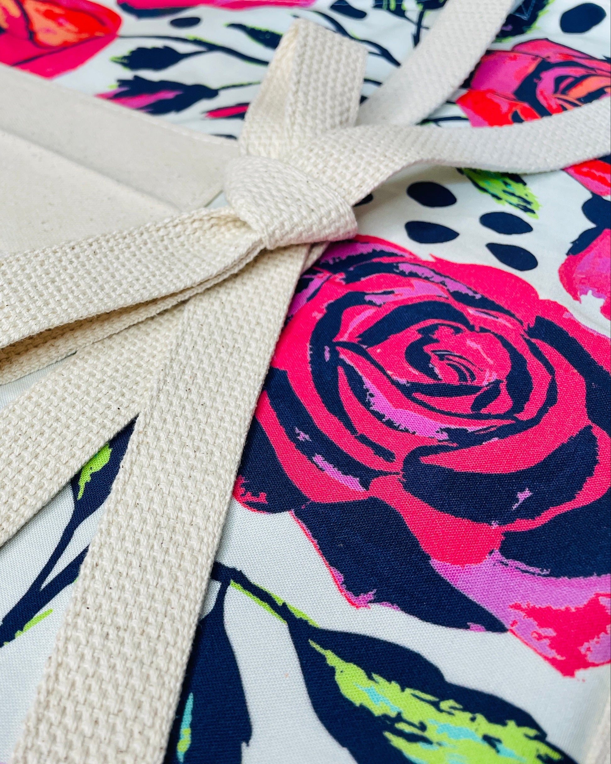 Amanda bright Designs texas roses fabric and strings