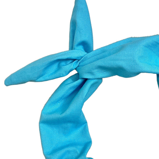 Ocean blue solid headband, Amanda Bright Designs