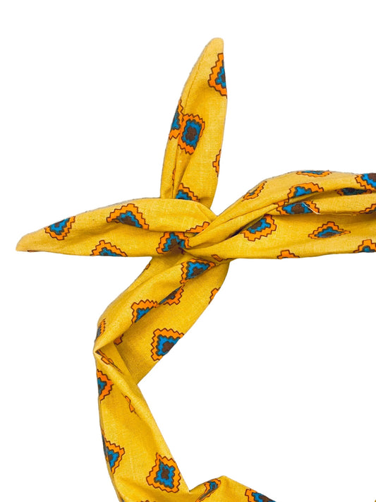 Amanda Bright Designs mustard southwestern headband