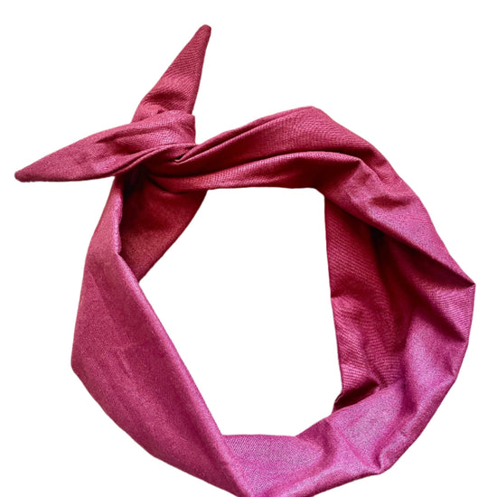 Amanda Bright Designs Maroon Tie Headband Aggies Texas A&M colors