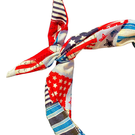Amanda Bright Designs American flag pattern hearts USA