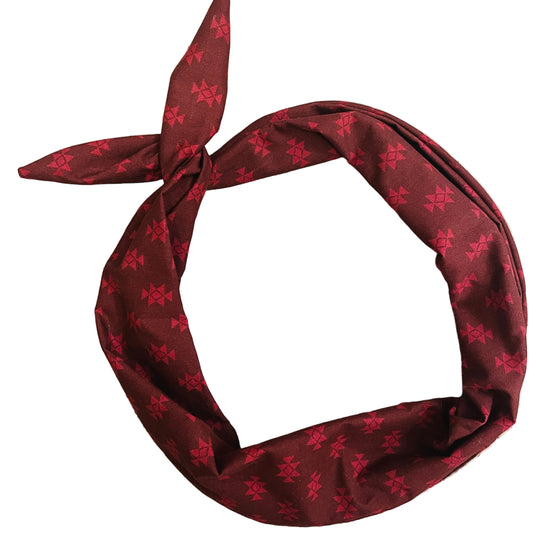 Amanda Bright Designs aztec garnet maroon headband Aggies Texas A&M Crimson Tide accessory