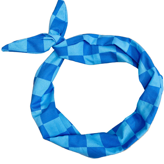Amanda bright designs blue checkered headband