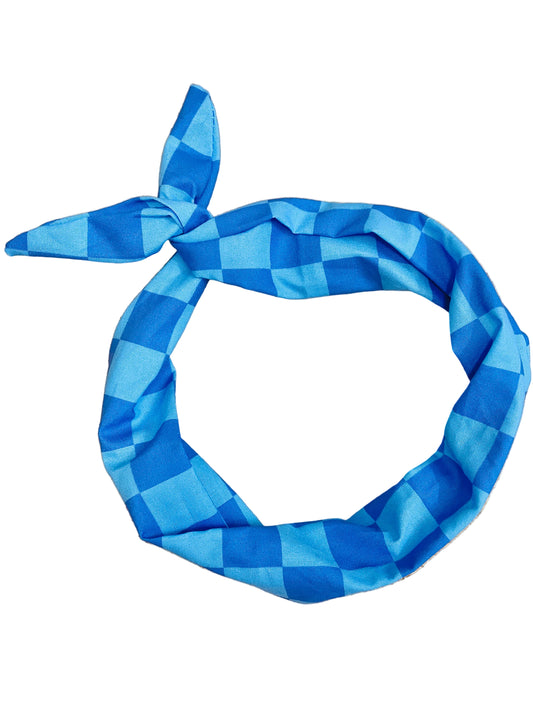Amanda bright designs blue checkered headband