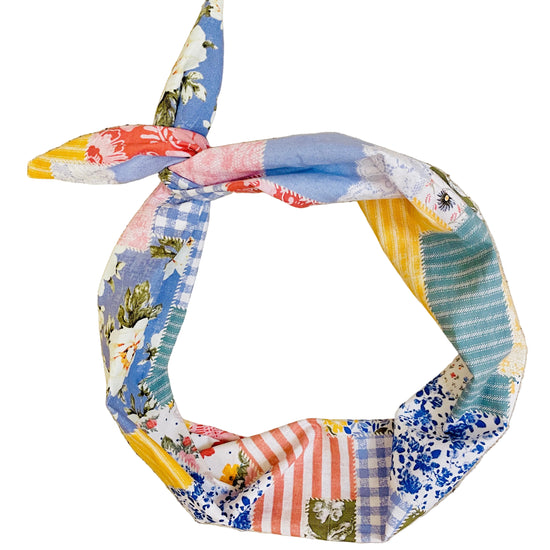 Amanda Bright Designs boho style headband patchwork casual