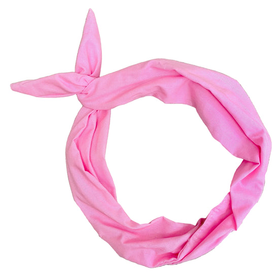 Amanda Bright Designs cotton candy pink tie heaband pastel hair accessory