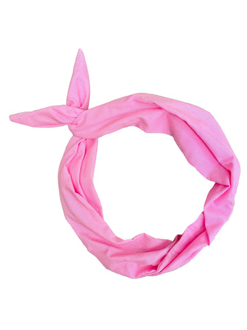 Amanda Bright Designs cotton candy pink tie heaband pastel hair accessory